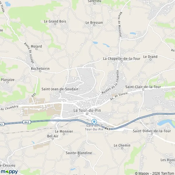 Map La TourduPin map of La TourduPin (38110) and practical information